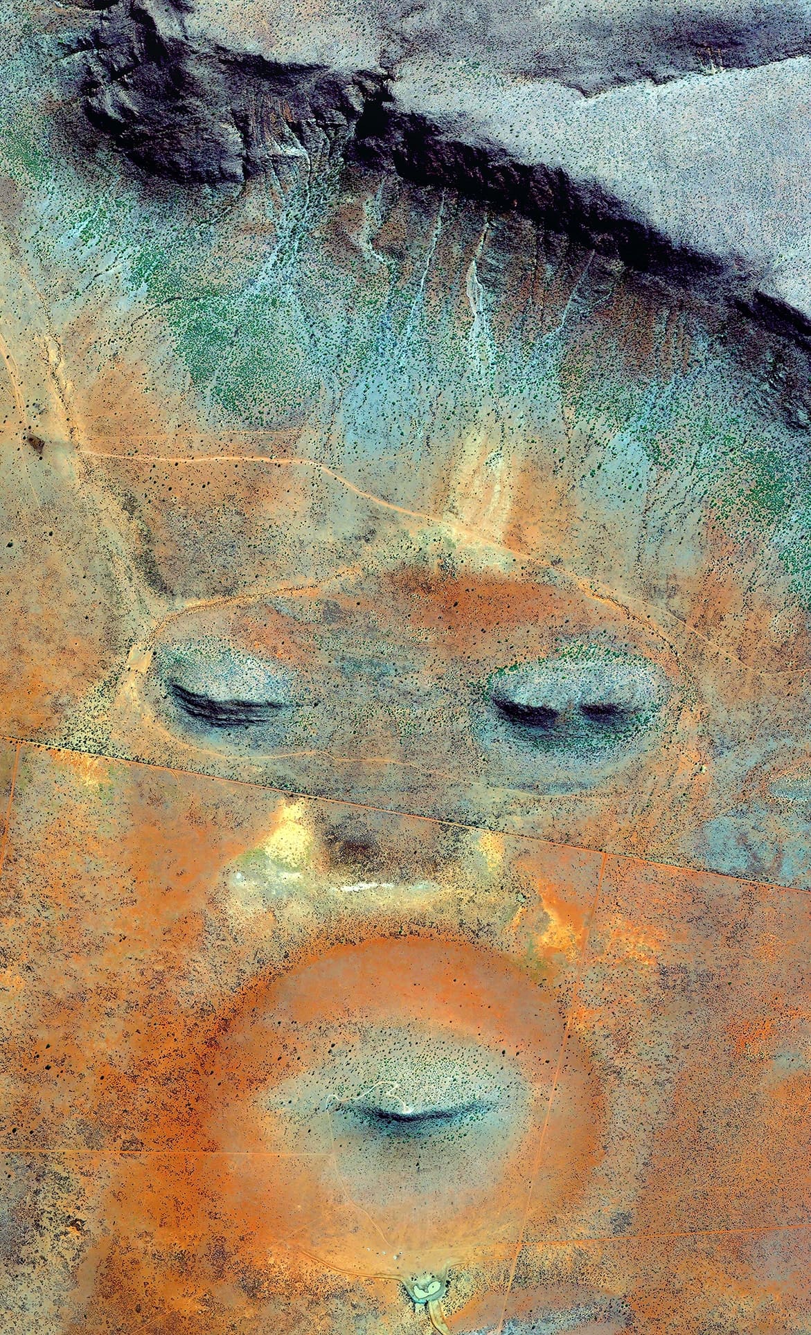 EARTH PORTRAIT 23 NAMIBIA, 2016, SATELLITE PHOTOGRAPHY, CM 130×80, limited edition 9