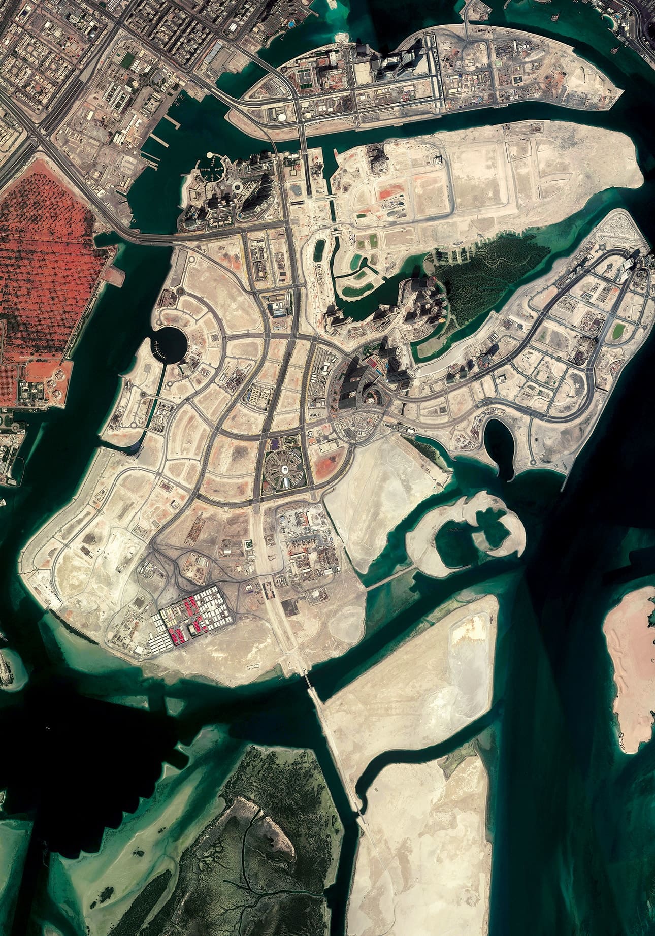 HUMAN’S CITY 1 ABU DHABI, 2013, satellite photography, CM 120×84, limited edition 9